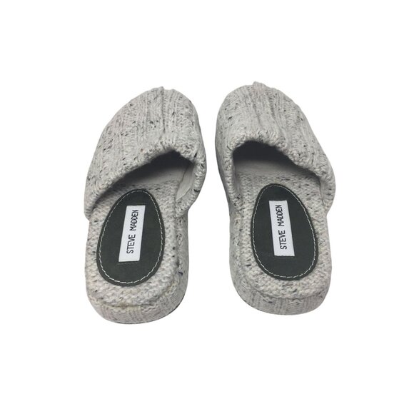 Women's Steve Madden Sweater Clog Slippers Size 6 with Box - Picture 5 of 13
